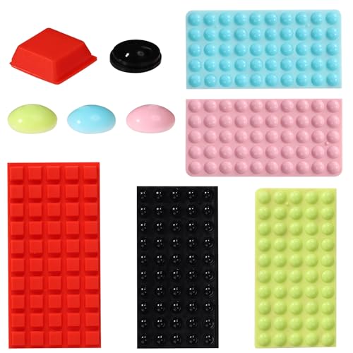 Tinoaly - Tinoaly 250pcs Pastilles Repérage Malvoyant, en Silicone Couleurs et Tailles Assorties Déficience Visuelle Autocollant Tactile Balises d'Angle Mort pour Personnes Aveugles Malvoyantes et Âgées