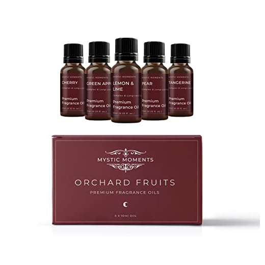 Mystic Moments Baspaket för doftolja, orchard frukter (trädgårdsodlar), 100 % ren, 5 x 10 ml per styck