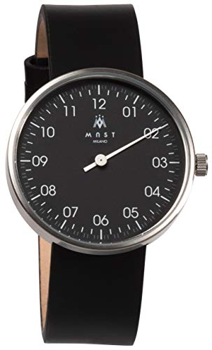 MAST MILANO SL203BK01-L-UNO - Einzeigeruhr für Herren Ultra dünne