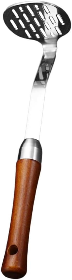Potato Masher Stainless Steel Wood Easy Hold for Squash Bananas