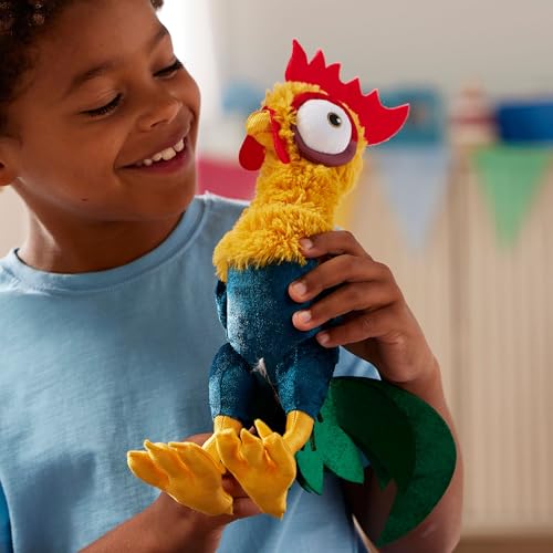 Disney Store Official Hei Hei Small Soft Toy, Moana, Colourful Chicken Teddy, with Fluffy Feathers and Shiny Feet - Image 2