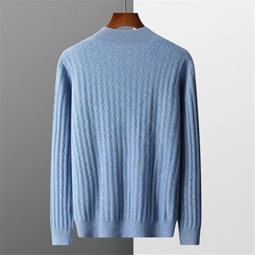 Men's Pullover Sweaters Long Sleeve Soft Thick Warm Casual Loose Knit Sweater Tops2