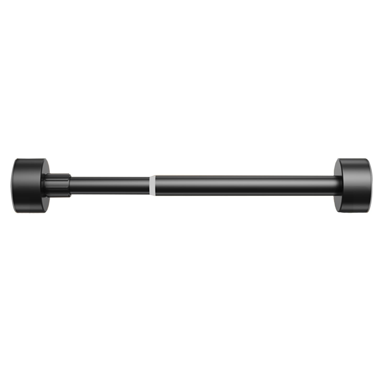 Adjustable Closet Rod, Telescopic Wardrobe Bar For Laundry Room Bathroom Living Room, Extendable Clothes Hanging Rack Shower Curtain Rod, No Drill (Color : Black, Size : 50-80CM/19.6-31.4IN)