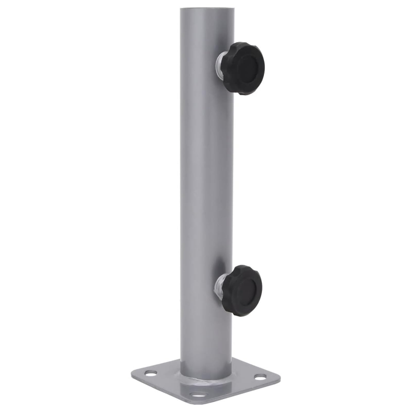Gecheer Steel Parasol Base, Heavy Duty Umbrella Stand with Adjustable Pole Diameter 32-38mm, Space-Saving and Portable, Powder Coated Black, for Patio, Deck, and Outdoor Use 4003372