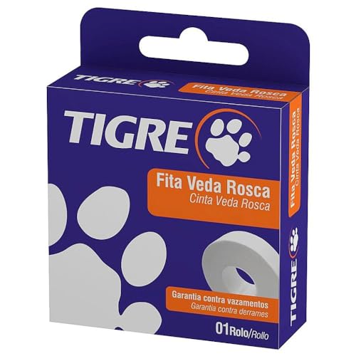 Fita Veda Rosca 18mm x 50 Metro - 54501951 - TIGRE - Fita Veda Rosca 18mm x 50m - 54.50.195.1 - TIGRE
