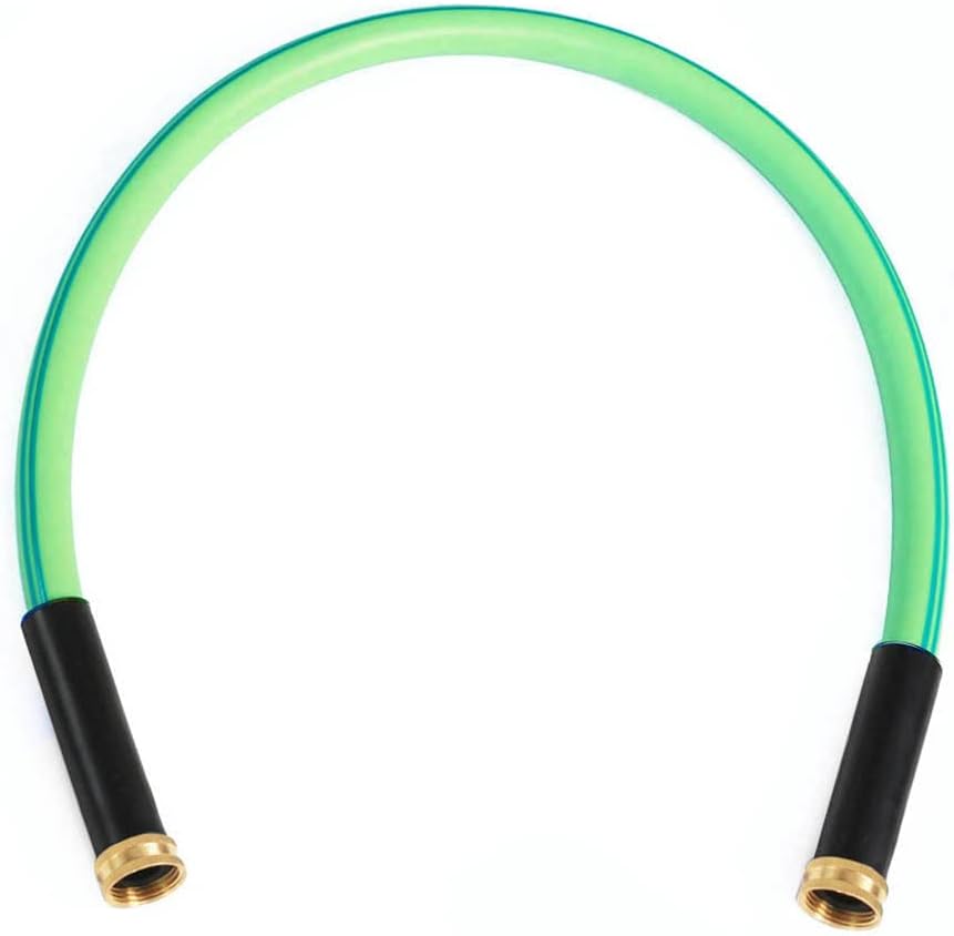 Atlantic Female to Female Connectors Garden Hose 5/8 Inch x3 FT. Working Under -4°F, Light Weight and Coils Easily, Abrasion Resistant, Extreme All Weather Flexibility (3FT-Female to Female)