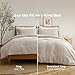 Bedsure King Size Comforter Set - Beige King Comforter Set, Soft Bedding for All Seasons, Cationic Dyed Bedding Set, 3 Pieces, 1 Comforter (104