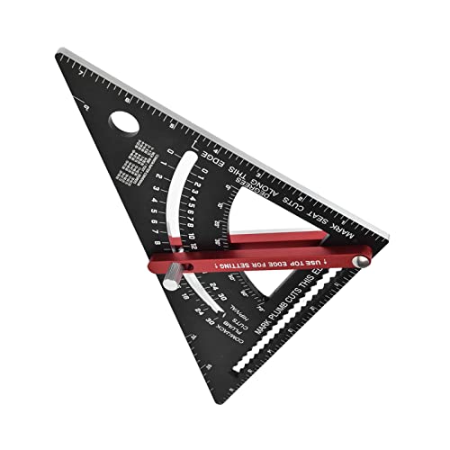 Escuadra triangular regulable de alta precisión con escala grabada para medir ángulos 4