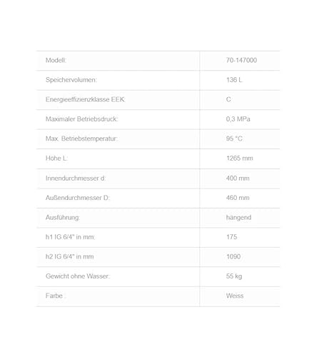 Wärmepumpen Pufferspeicher Puffer Heizung Speicher 140 L hängend Isolierung Heizungsspeicher-2