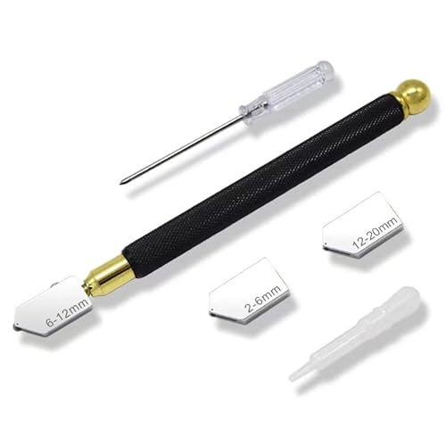 Qovydx 7Pcs Glass Cutting Tools Kit Grozer Plier Stained Glass Cutter Tool Starter Kits Glass Running Pliers Breaking Grozing Pliers Breaker With Rubber Tips #TOP4