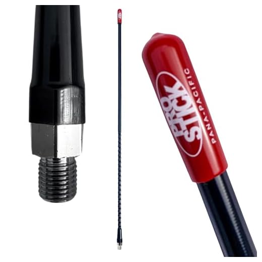Prostick 4` Foot Fiberglass 1000 Watt - Black CB Radio Antenna