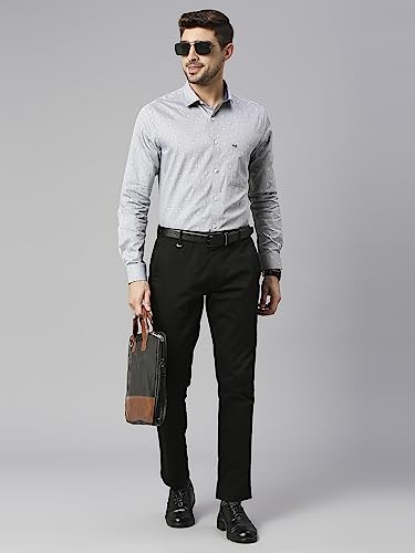 Image of Thomas Scott Men's Cotton Slim Fit 100% Formal Shirt with Spread Collar and Full Sleeves