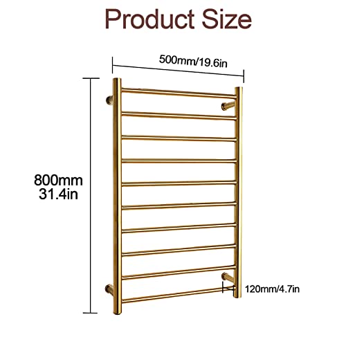 Toallero de pared dorado en acero inoxidable 304 de alta gama 8