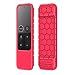 Fintie Protective Case for Apple TV 4K/4th Gen Remote - Casebot [Honey Comb Series] Light Weight [Anti Slip] Shock Proof Silicone Cover for Apple TV 4K Siri Remote Controller, Magenta