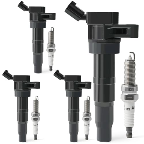 Set of 4 Ignition Coil Pack & Iridium Spark Plugs 2.0L 2.4L