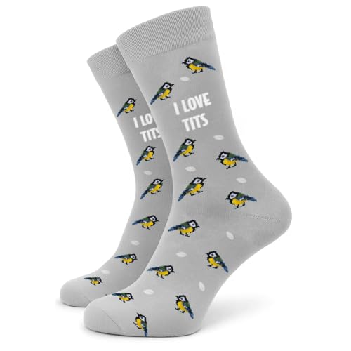 SC Products Bird Watching Rude Socks | Size 6-12 Cotton Funny Socks Rude Gifts for Men | Funny Secret Santa Gifts for Men Stocking Fillers | Joke Presents for Him Christmas Secret Santa Presents