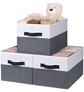WUIKE Fabric Storage Bins, Extra Large Baskets for Organizing, Storage Bins for Shelves with Hand...