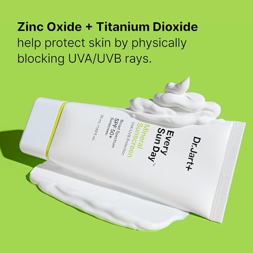 Image of Dr.Jart+ Every Sun Day Mineral Korean Sunscreen SPF 50+ for Face with Zinc Oxide | Korean Skin Care | Travel Size, 1.69 Fl Oz