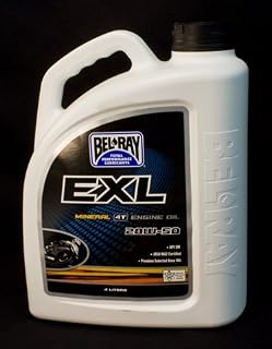 Bel-Ray EXL Mineral 4T Engine Oil - 20W50 - 4L. 99100-B4LW by Bel-Ray