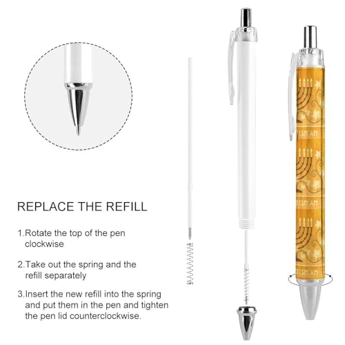 Stylo à bille rétractable à encre noire fluide pour prise de note - 4