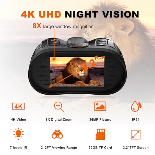 Digital Night Vision Binoculars for Hunting