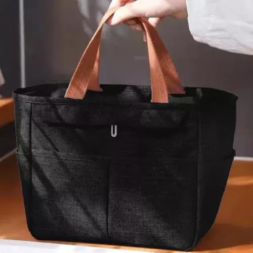 vitease - Bolsa Sacola Térmica Grande Espaçosa Alça Ajustável Transversal Marmitas Marmiteiro Adulto