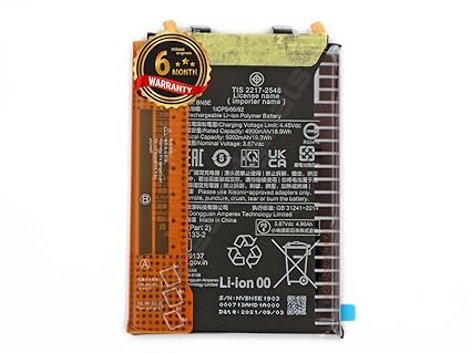 Image of BN5E Battery for Redmi Note 11 Pro 5G 21091116I, 2201116SG / Poco X4 Pro 5G MZB0AWFIN 5000mAh Battery with 6 Month Warranty**** (Y87)