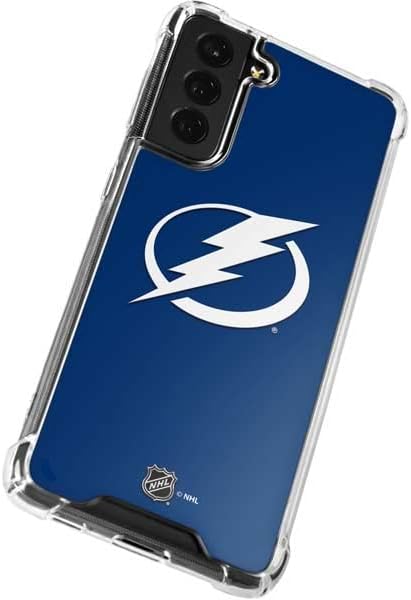 Skinit Clear Phone Case Compatible with Galaxy S22 Plus - Officially Licensed NHL Tampa Bay Lightning Logo Design