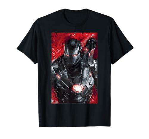 Marvel Avengers Endgame War Machine Painting Graphic Tee T-Shirt