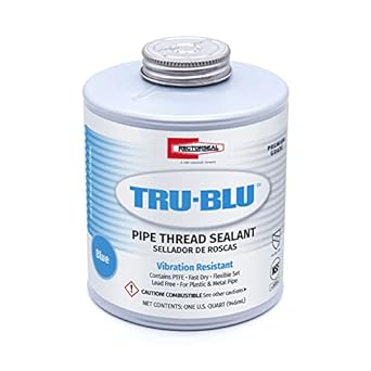 Rectorseal 31300 Quart Brush Top Tru-Blu Pipe Thread Sealant