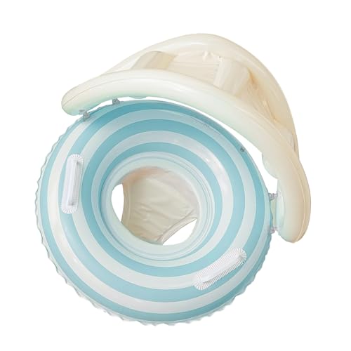 Niesel Flotador Bebé con Toldo - Seguridad Infantil Principiante Inflable | Flotador Chupete con Protección Solar para Juegos Al Aire Libre Playa Lago Piscina