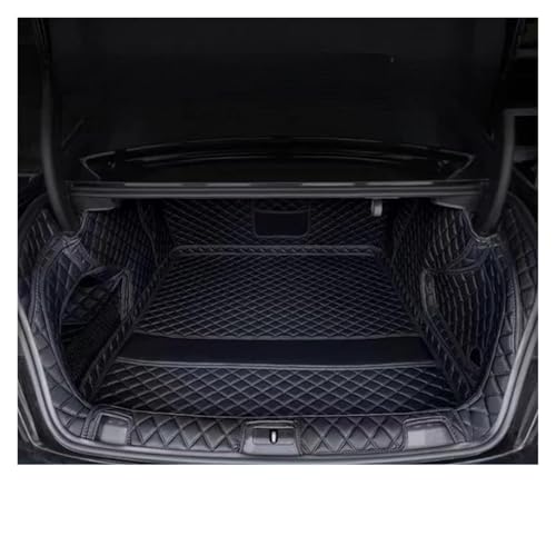 Tapis de coffre de luxe en cuir pour Mazda CX-8 2017-2021 sur mesure noir