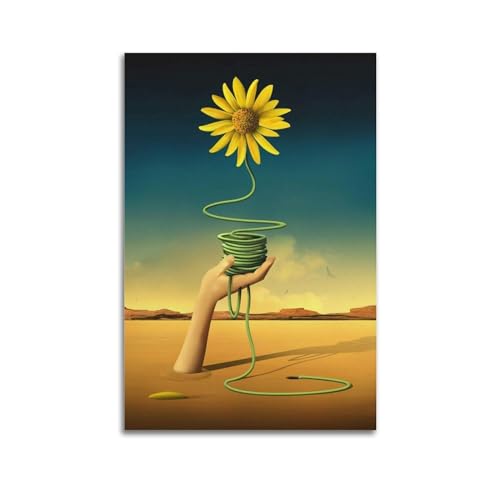 JVNALwnkv Póster artístico de Salvador Dali 15 para decoración de habitación, lienzo estético para decoración de dormitorio, 50 x 75 cm, estilo sin marco