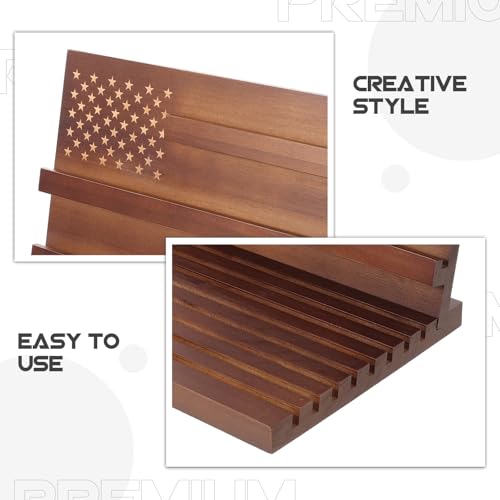 Soporte de madera para exhibiciones y colecciones en el salon con multiples compartimentos 4