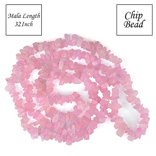 Image of Reiki Crystal Products Certified Natural Crystal Stone Chip Mala Necklace Collection for Men & Women, Reiki Energized Gemstone Jewellery for Meditation, Yoga, Spiritual Styling & Everyday Wear, Multiple Stone Variants