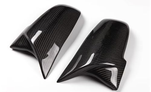 車外部バックミラーハウジングカバー に適合する 1 2 3 4 Xシリーズ F20 F21 F22 F23 F30 F32 F36 に適合するX1 E84 F87 に適合するM2 カーボンファイバーパターンアクセサリー リアビューサイドミラーカバー(Car