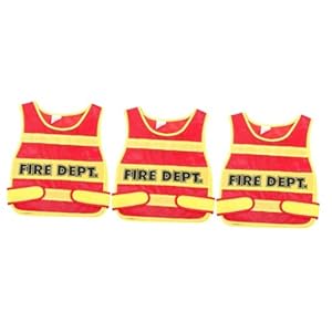 Holibanna 3stücke Kids Cosplay Feuerwehrmann Weste Junge Mädchen Feuerwehrkostüm Für Jungen Und Mädchen Für Karneval Halloween Und Rollenspiele Weiche Und Bequeme Materialien