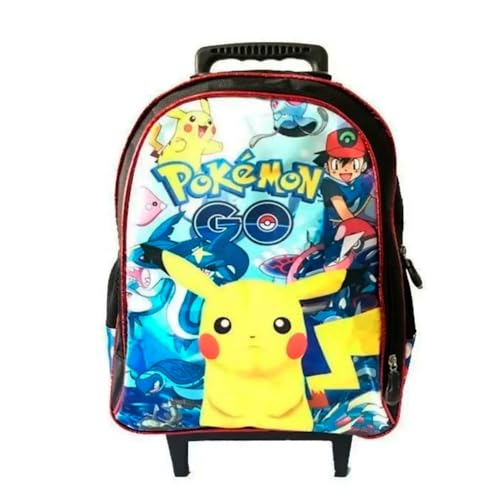 Kit Mochila Com Rodinhas Infantil + Lancheira Térmica + Estojo Escolar