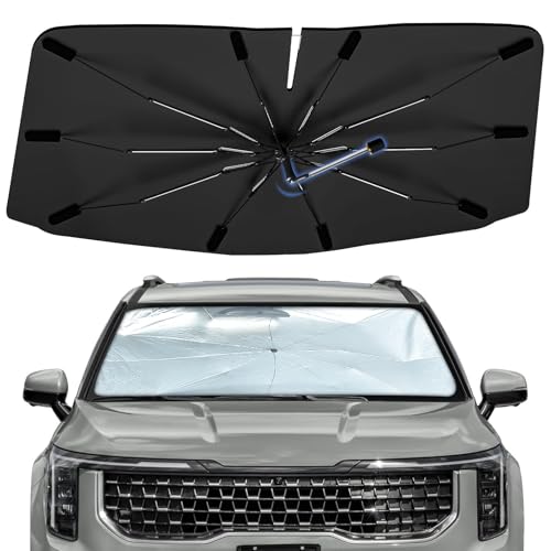 Windshield Sun Shade Umbrella for KIA Carnival 2022-2026, Foldable Sunshade for Car Front Window...