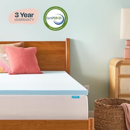 Linenspa 2 Inch Memory Foam Mattress Topper, Gel Infused Full XL Mattress Topper, CertiPUR-US Certified — view 4