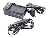 De la casa vhbw vhbw Cargador rápido Incluye Adaptador de Coche para videocámara Batería Panasonic AG-AC8, AG-AC8EJ, AJ-PX270, AJ-PX270EJ, HC-X1000