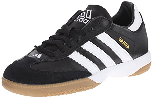 adidas Men's Samba Millenium Soccer Shoe,Black/Running White/Gold,11 M US