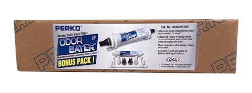Perko 0686DPLSPL Odor Eater Waste Tank Vent Filter Bonus Kit with Spare Filter