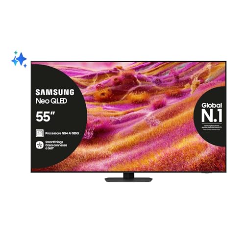 Samsung Smart TV 55'' QE55QN94FATXZT Neo QLED 4K Mini LED, NQ4 AI Gen3 Processor, 4K AI Upscaling Pro, Glare Free, Motion...