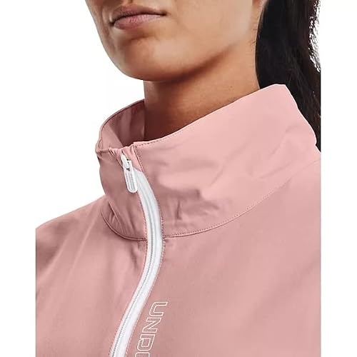 Under Armour Woven Full-Zip Oversized Jacket Women Size S #TOP3