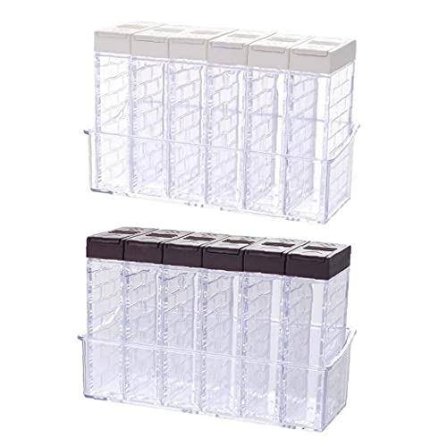 Spice Shaker Box, 6 Pack Creature Jars Salt & Pepper Spice Shaker Box, Plastic Camping Kruiden Doos Voor Opslag Keuken… - Image 5