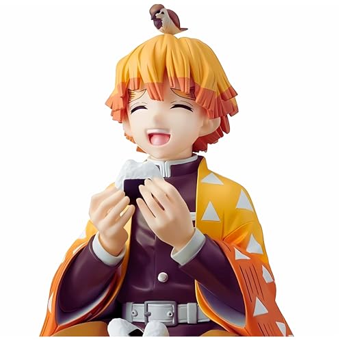 Image of Anime Action Figure | Premium Collectible Limited Edition | Attractive Lightweight Toy Figures for Home Decoration Office Desk and Study Table by Anime Collectors (Zenitsu Sitting)