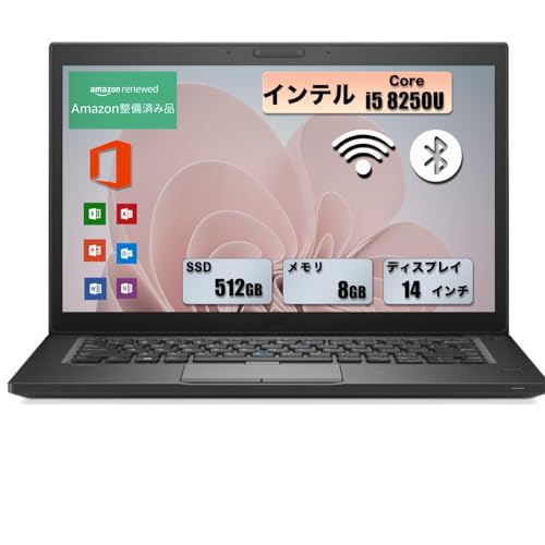 �y�����ςݕi�z�m�[�g�p�\�R�� Latitude 7490 ��8����C���e�� Core i5-8250U(1.6GHz)/�w��F��/������8GB/SSD512GB/13.3�C���`FHD(1920*1080)/Windows 11��office 2019����/