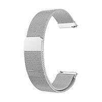 deegbbyi Cinturino per Orologio, 20 mm Cinturini per Orologio Acciaio Inossidabile, Nastro Piatto Magnetico, Nastro a Rete Regolabile, Cinturino di Ricambio a Sgancio Rapido per Uomo e Donna