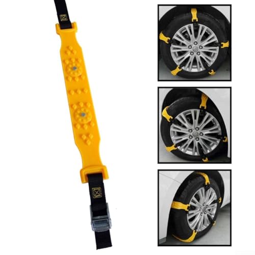 Chaînes à neige de voiture pour pneus de 165 mm à 275 mm, clous en alliage TPC antidérapants, boue, neige, sable, tout-terrain, pour voitures, camions, remorques (1 pièce)